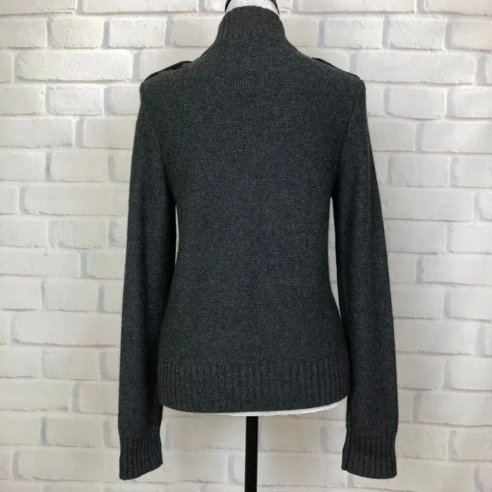 Talbots Gray Bauble Cardigan Sweater Size S - Picture 3 of 6